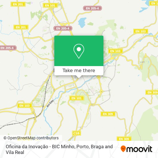 Oficina da Inovação - BIC Minho map