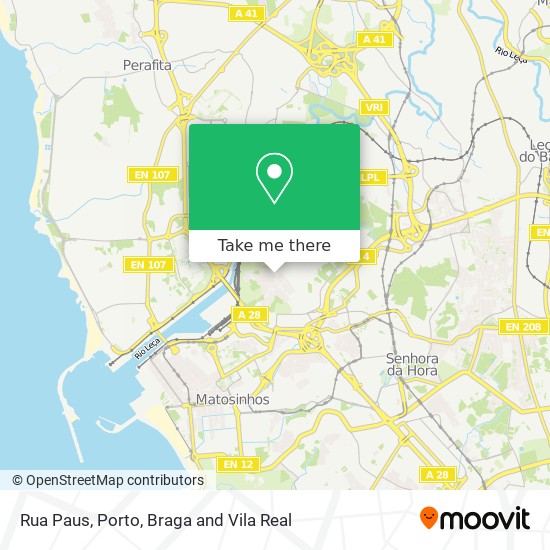 Rua Paus map