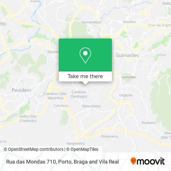 Rua das Mondas 710 map