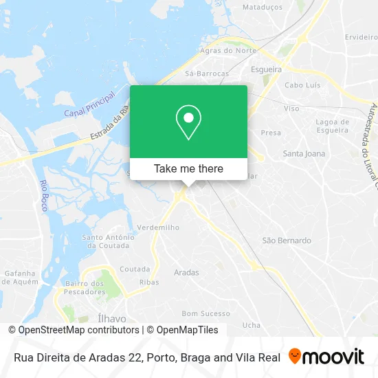 Rua Direita de Aradas 22 map