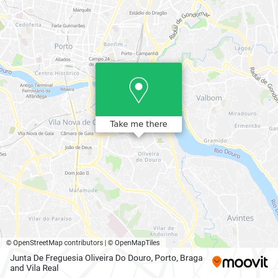 Junta De Freguesia Oliveira Do Douro map