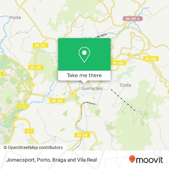 Jomecsport map