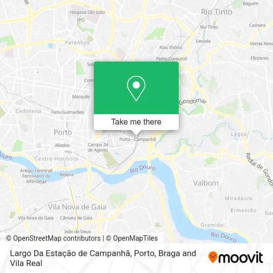 Largo Da Estação de Campanhã map
