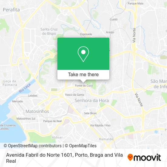 Avenida Fabril do Norte 1601 map