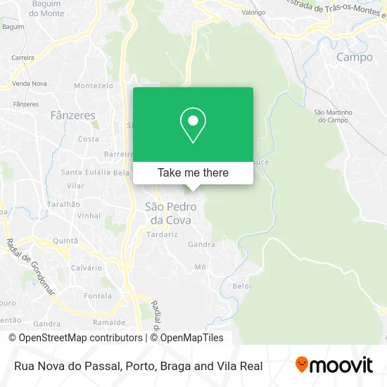 Rua Nova do Passal map