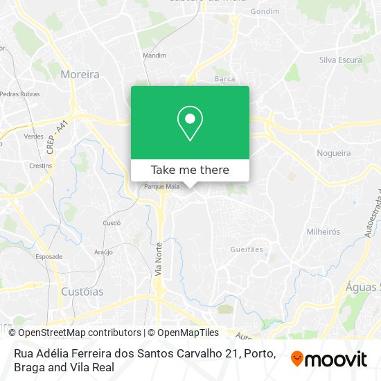 Rua Adélia Ferreira dos Santos Carvalho 21 map