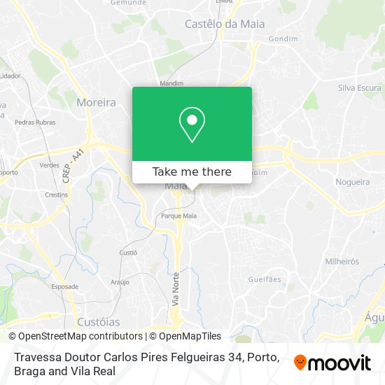 Travessa Doutor Carlos Pires Felgueiras 34 map