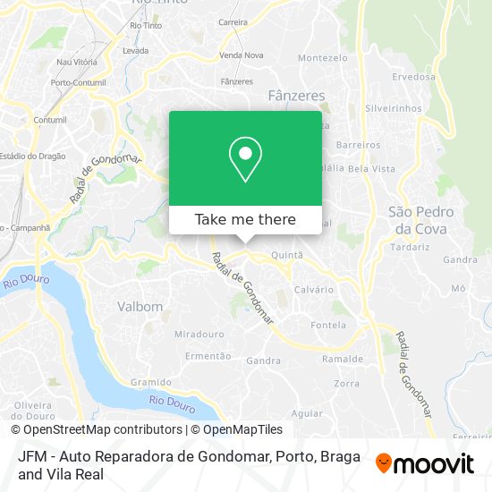JFM - Auto Reparadora de Gondomar map