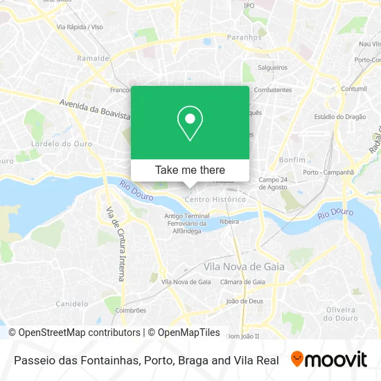 Passeio das Fontainhas map