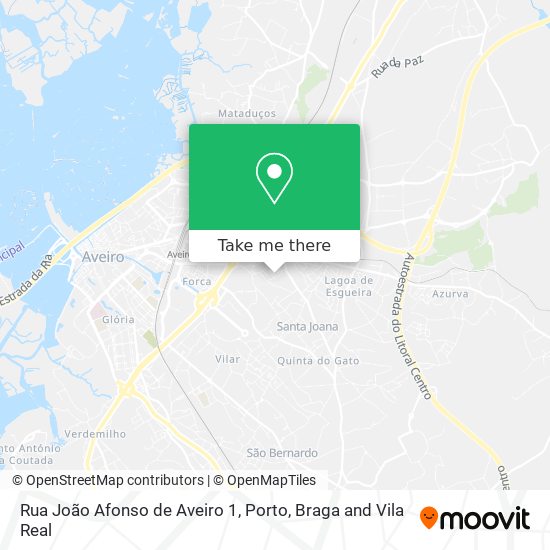 Rua João Afonso de Aveiro 1 map