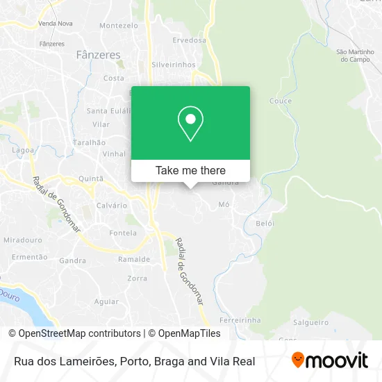 Rua dos Lameirões map