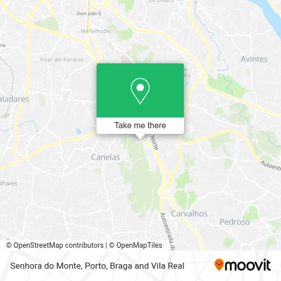 Senhora do Monte map