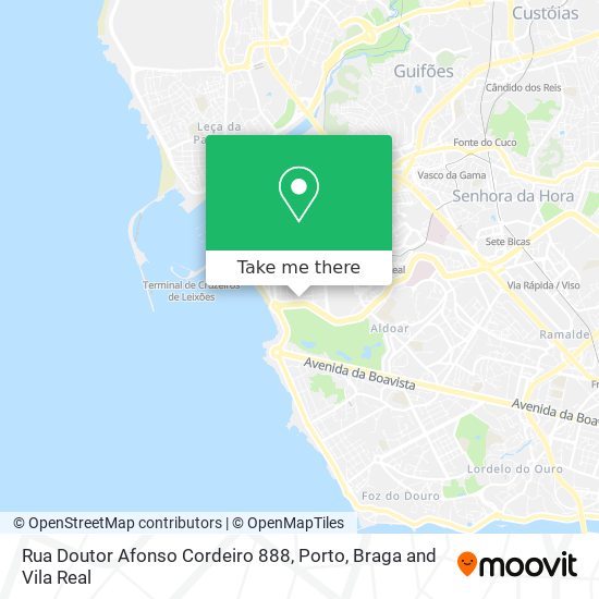 Rua Doutor Afonso Cordeiro 888 map