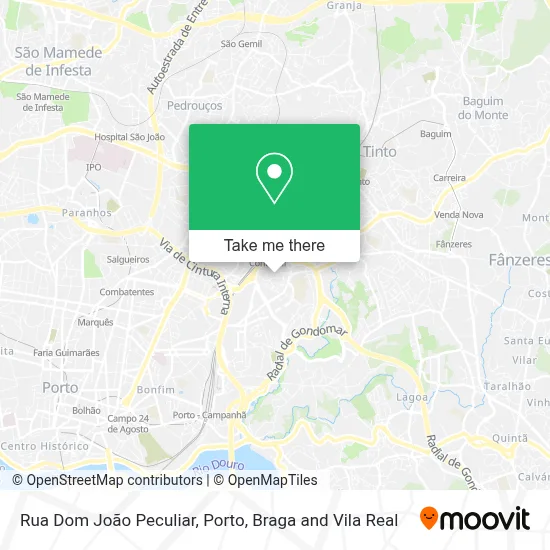 Rua Dom João Peculiar map