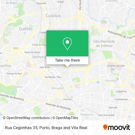 Rua Cegonhas 35 map