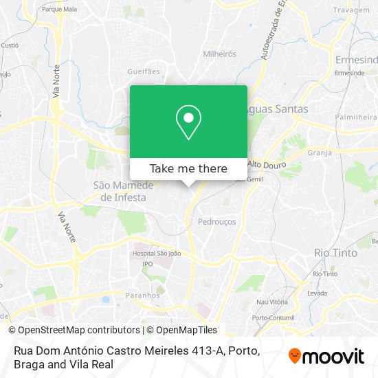 Rua Dom António Castro Meireles 413-A map