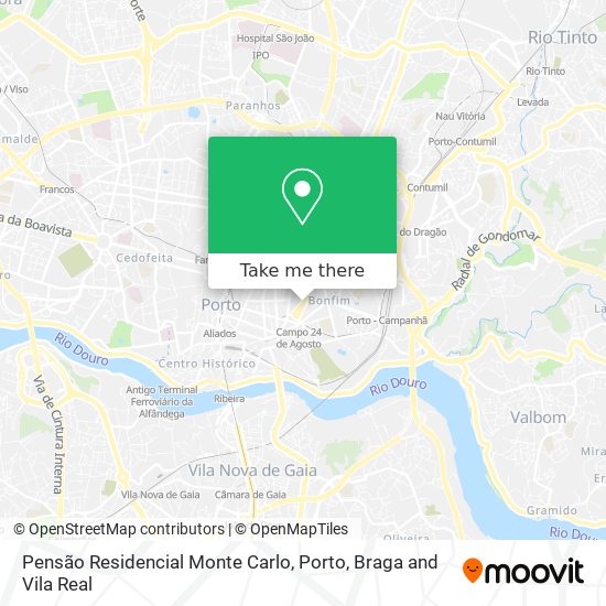 Pensão Residencial Monte Carlo map