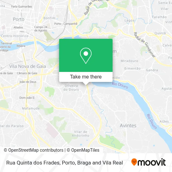 Rua Quinta dos Frades map