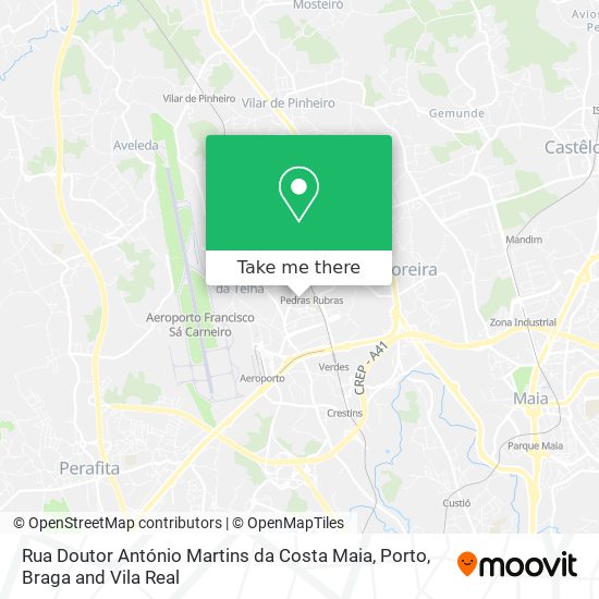 Rua Doutor António Martins da Costa Maia map