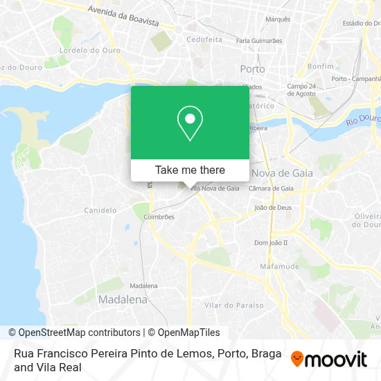 Rua Francisco Pereira Pinto de Lemos map