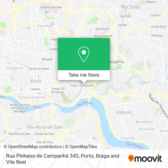Rua Pinheiro de Campanhã 342 map