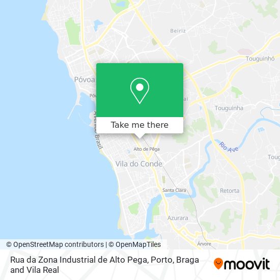 Rua da Zona Industrial de Alto Pega map