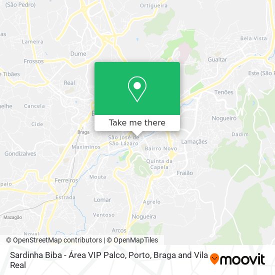 Sardinha Biba - Área VIP Palco map