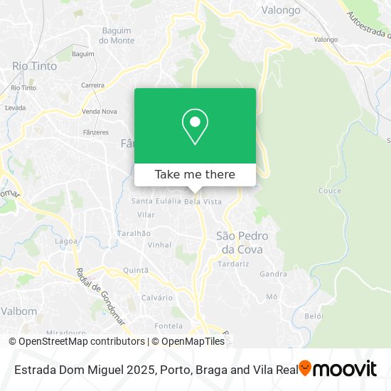 Estrada Dom Miguel 2025 map