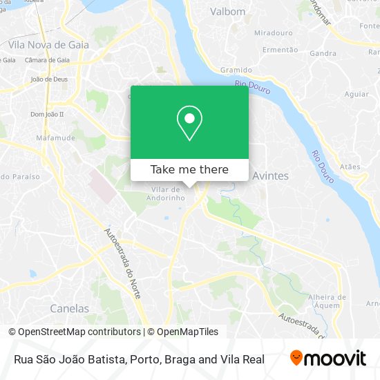 Rua São João Batista map