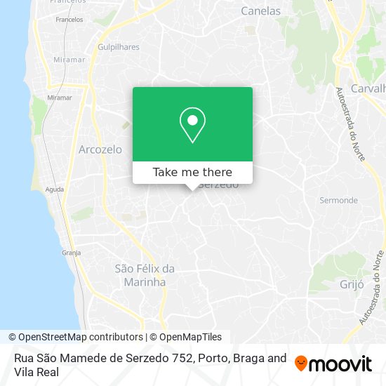 Rua São Mamede de Serzedo 752 map