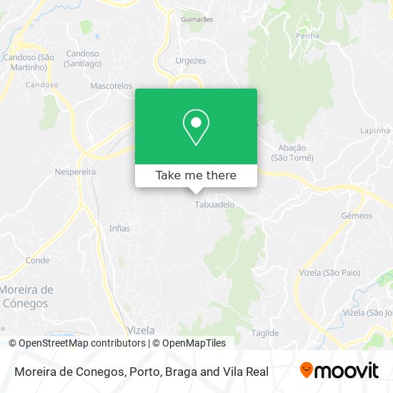Moreira de Conegos map