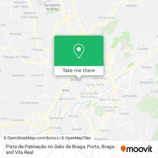 Pista de Patinação no Gelo de Braga map