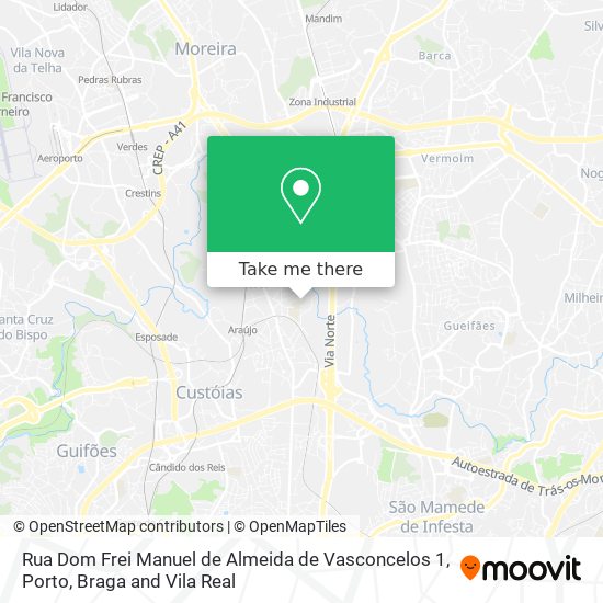 Rua Dom Frei Manuel de Almeida de Vasconcelos 1 map