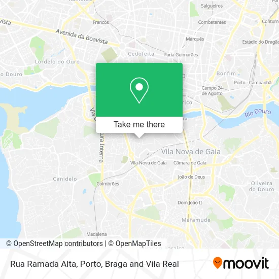 Rua Ramada Alta map