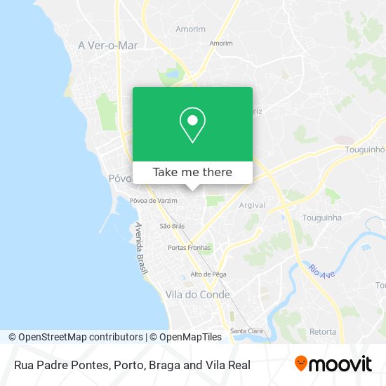 Rua Padre Pontes map