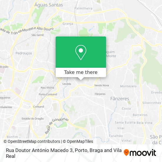 Rua Doutor António Macedo 3 map