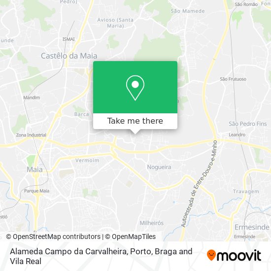 Alameda Campo da Carvalheira mapa