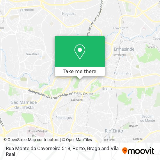 Rua Monte da Caverneira 518 map
