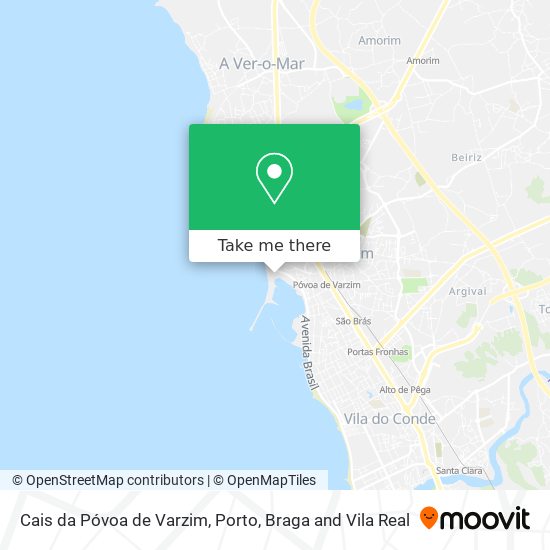 Cais da Póvoa de Varzim map