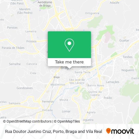 Rua Doutor Justino Cruz map