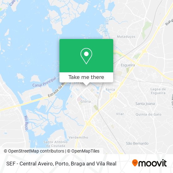SEF - Central Aveiro mapa
