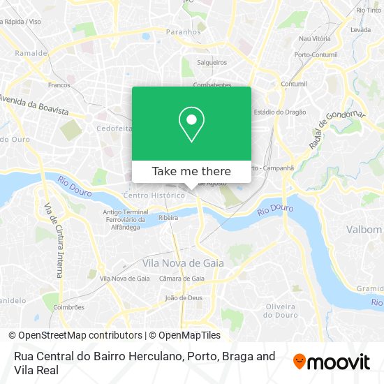 Rua Central do Bairro Herculano map