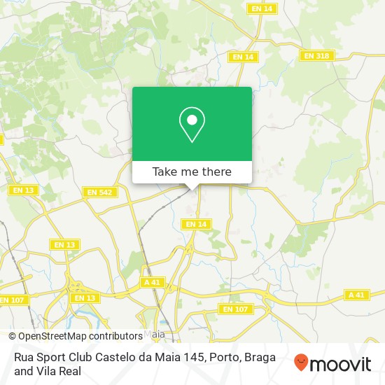 Rua Sport Club Castelo da Maia 145 map