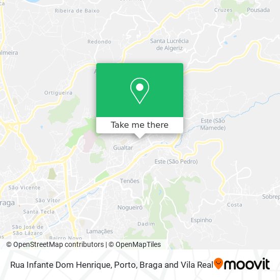 Rua Infante Dom Henrique map