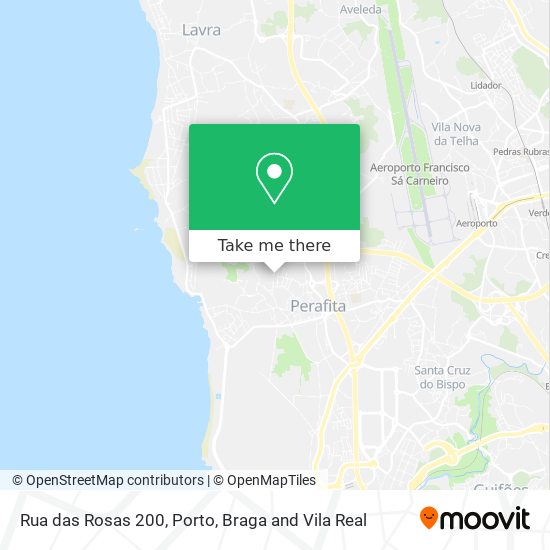 Rua das Rosas 200 map