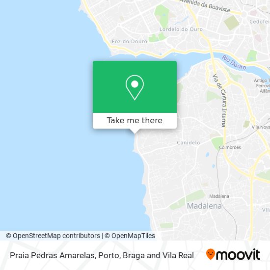 Praia Pedras Amarelas mapa