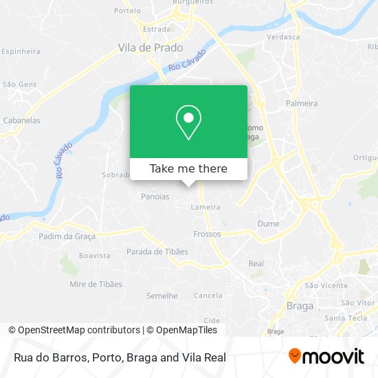 Rua do Barros map