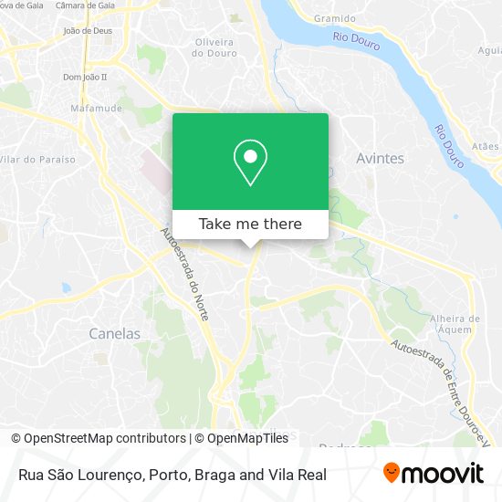 Rua São Lourenço mapa