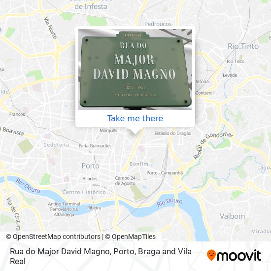 Rua do Major David Magno map