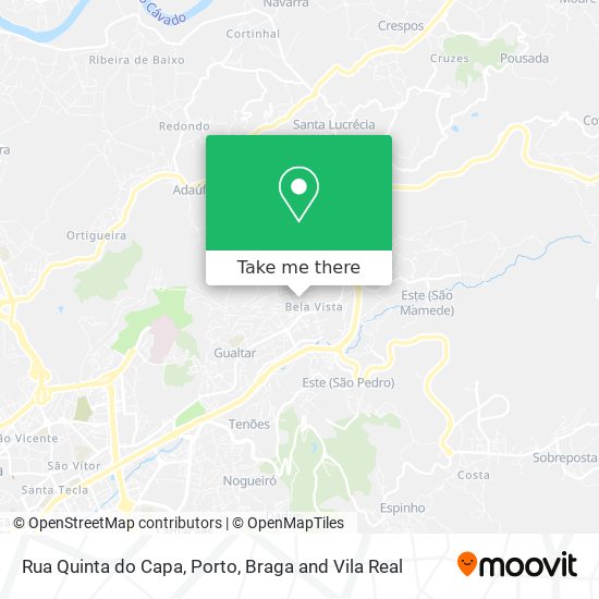 Rua Quinta do Capa mapa